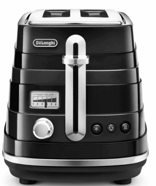 Тостер DELONGHI CTA2103BK Avvolta 900Вт черный, Италия